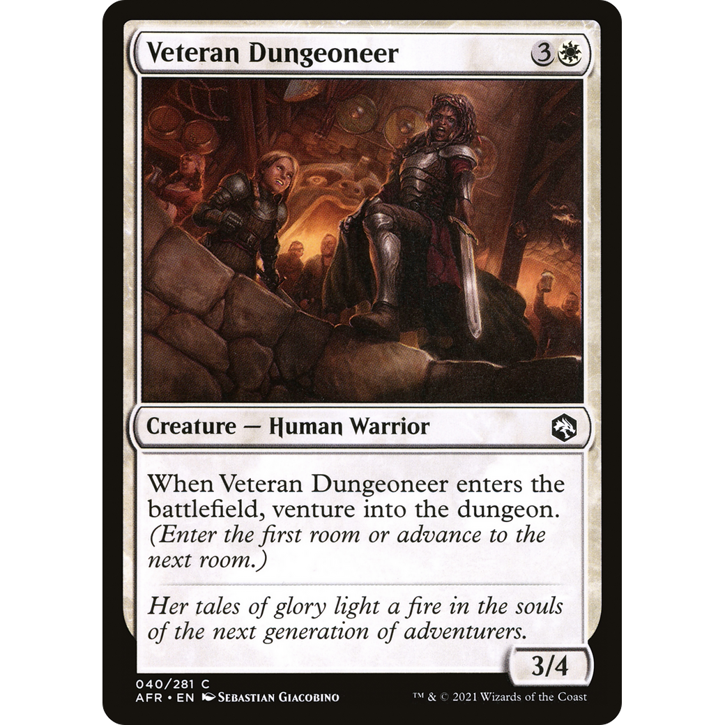 Veteran Dungeoneer (AFR-040) - Adventures in the Forgotten Realms Foil