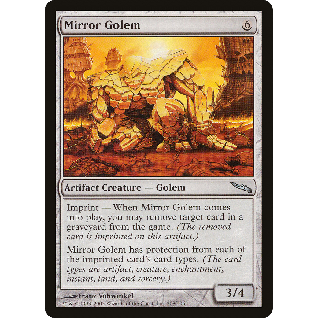 Mirror Golem (MRD-208) - Mirrodin Foil