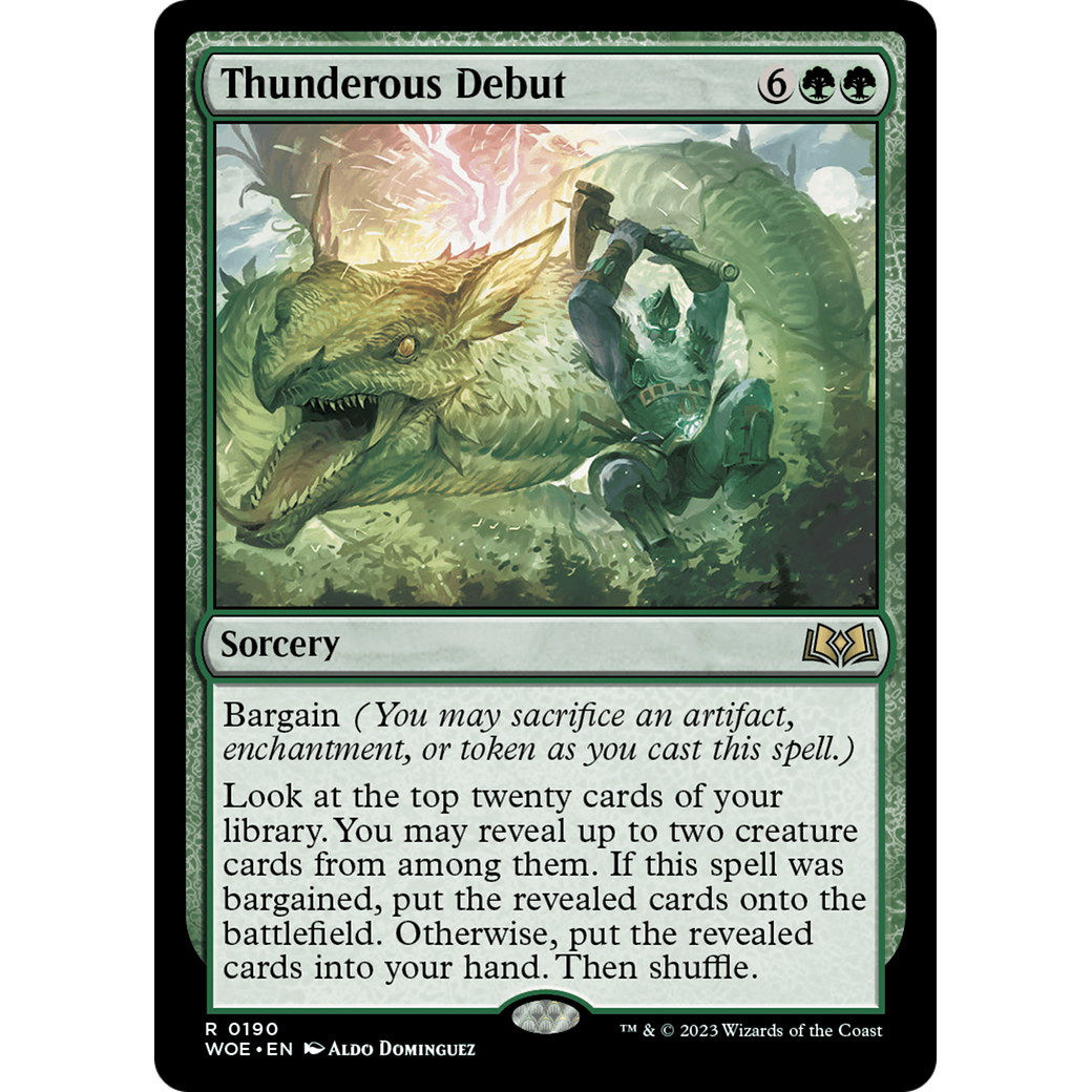 Thunderous Debut (WOE-190) - Wilds of Eldraine