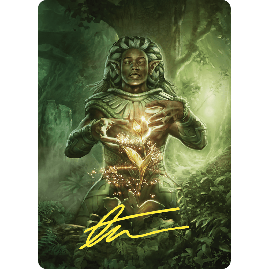 Elvish Mystic // Elvish Mystic (ACMM-041) - Commander Masters Art Series (Borderless) Foil