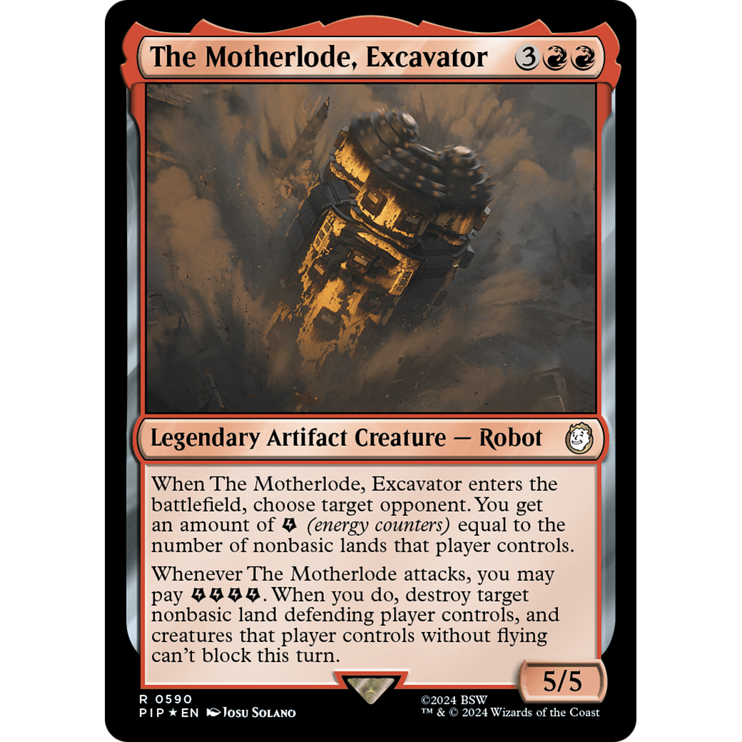 The Motherlode, Excavator (PIP-590) - Fallout Foil