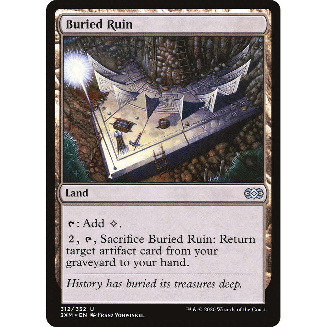 Buried Ruin (2XM-312) - Double Masters Foil