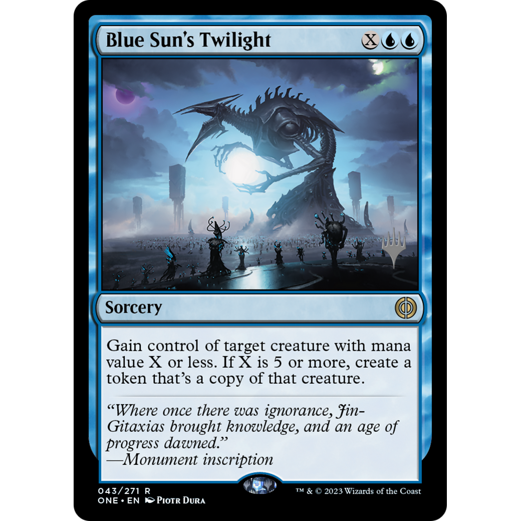 Blue Sun's Twilight (PPONE-43P) - Phyrexia: All Will Be One Promos Foil