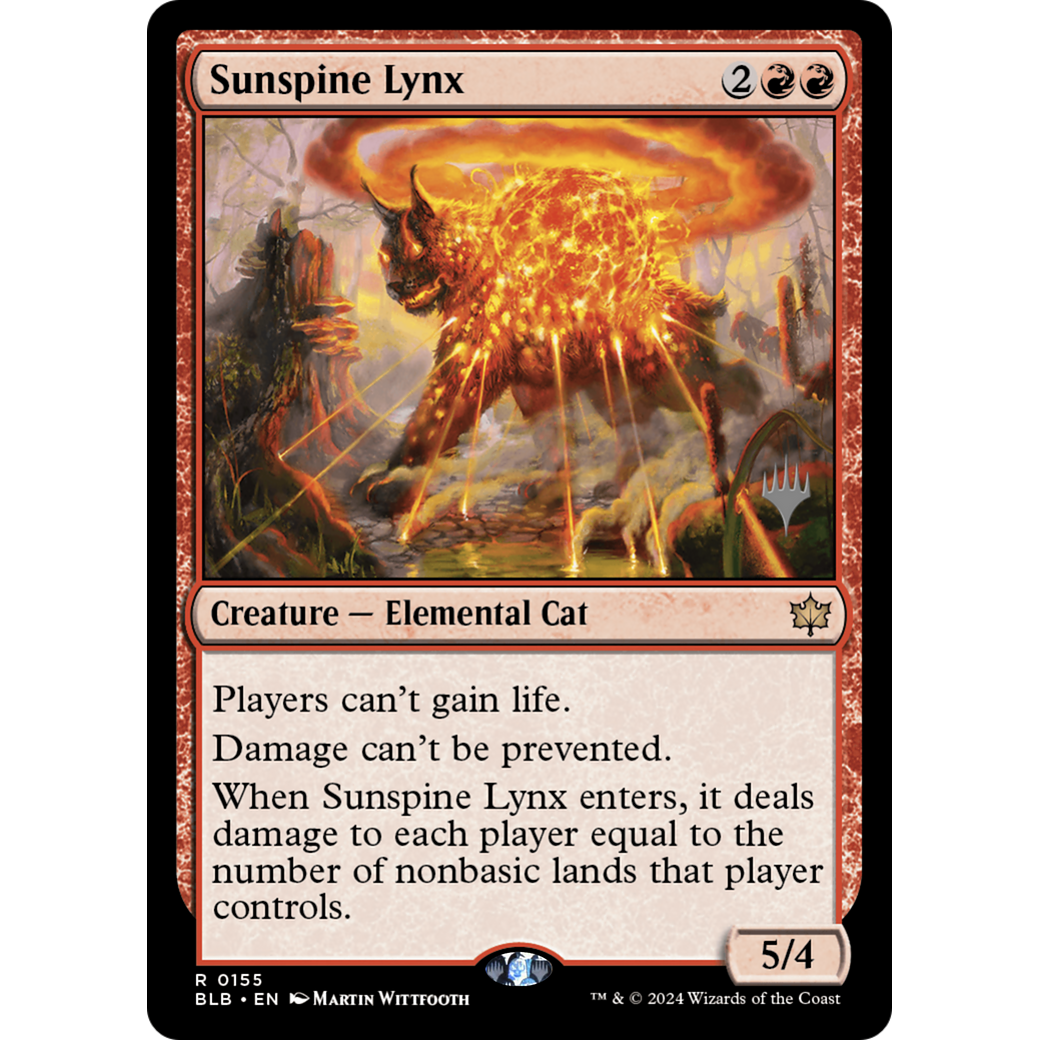 Sunspine Lynx (PPBLB-155P) - Bloomburrow Promos