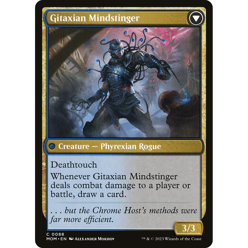 Aetherblade Agent // Gitaxian Mindstinger (MOM-088) - March of the Machine Foil