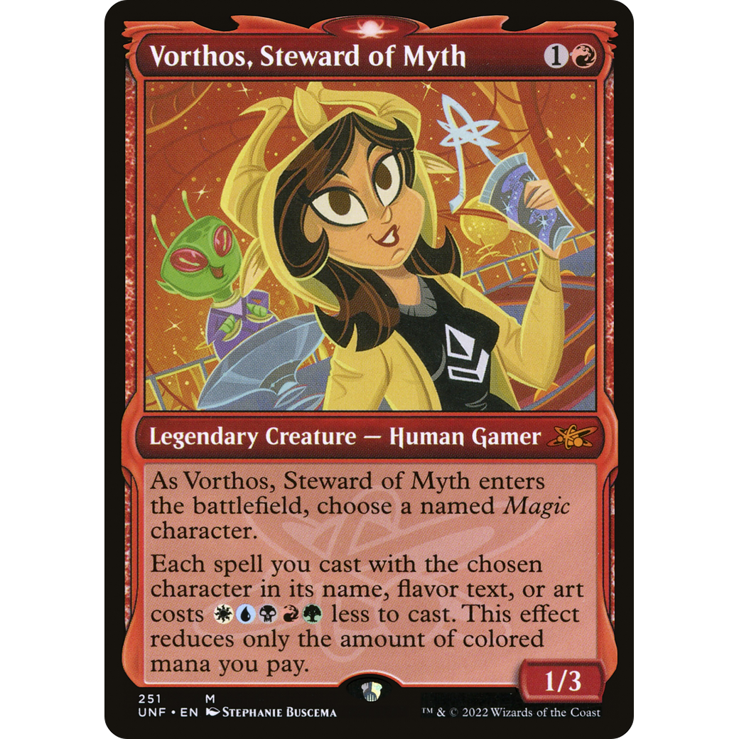 Vorthos, Steward of Myth (Showcase) (UNF-251) - Unfinity: (Showcase)