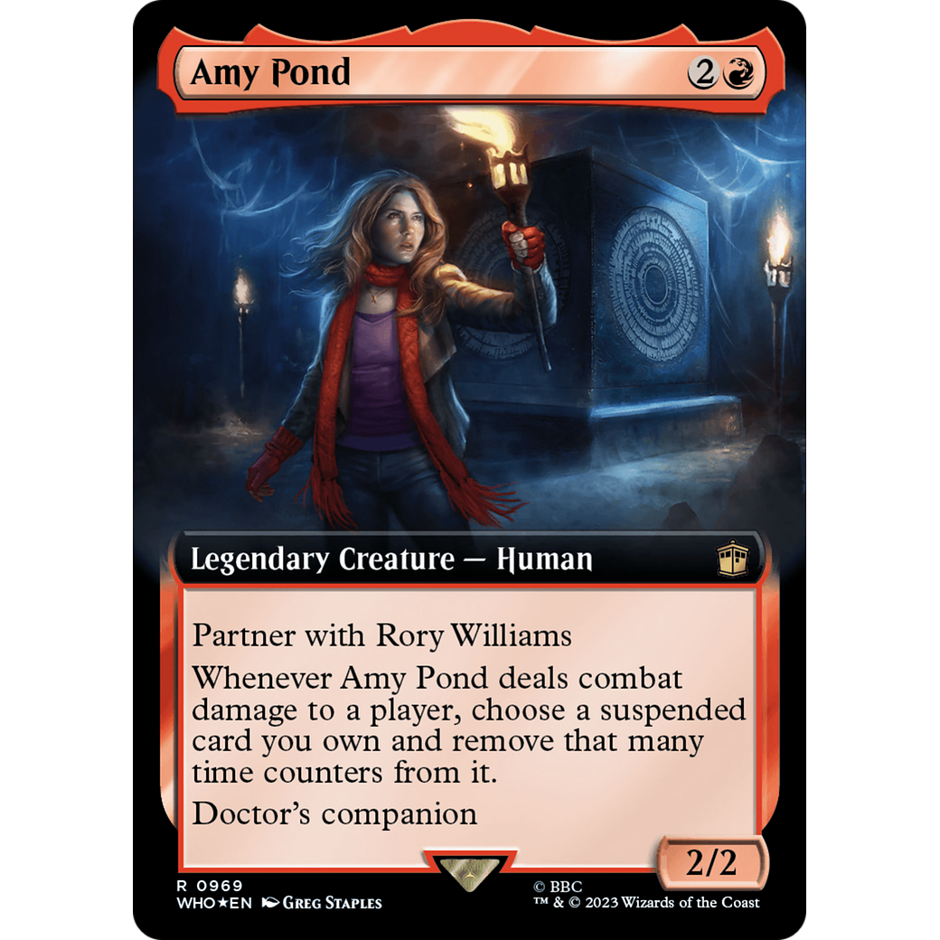 Amy Pond (Extended Art) (Surge Foil) (WHO-969) - Doctor Who: (Extended Art) Foil
