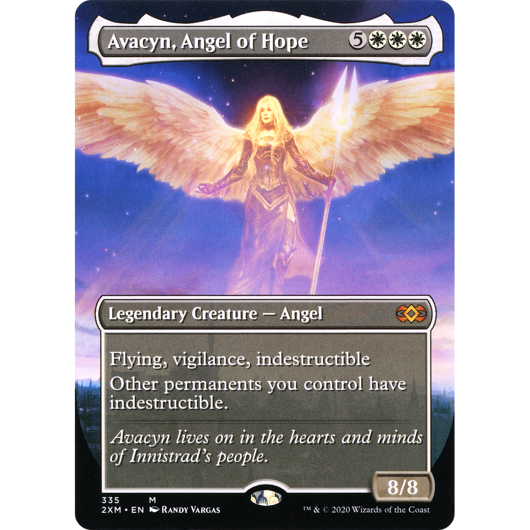Avacyn, Angel of Hope (Borderless) (2XM-335) - Double Masters (Borderless)