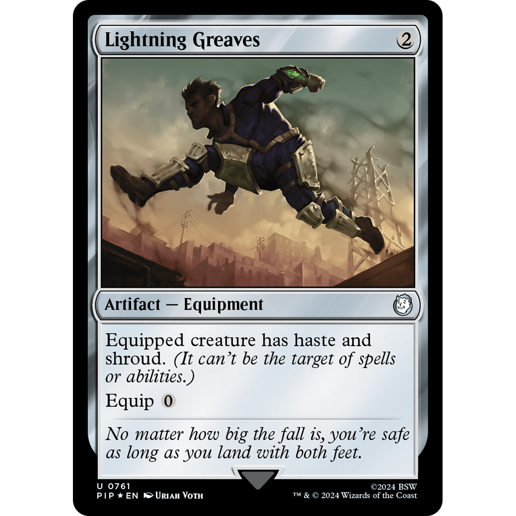 Lightning Greaves (PIP-761) - Fallout Foil