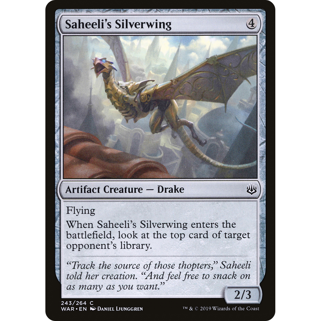 Saheeli's Silverwing (WAR-243) - War of the Spark Foil