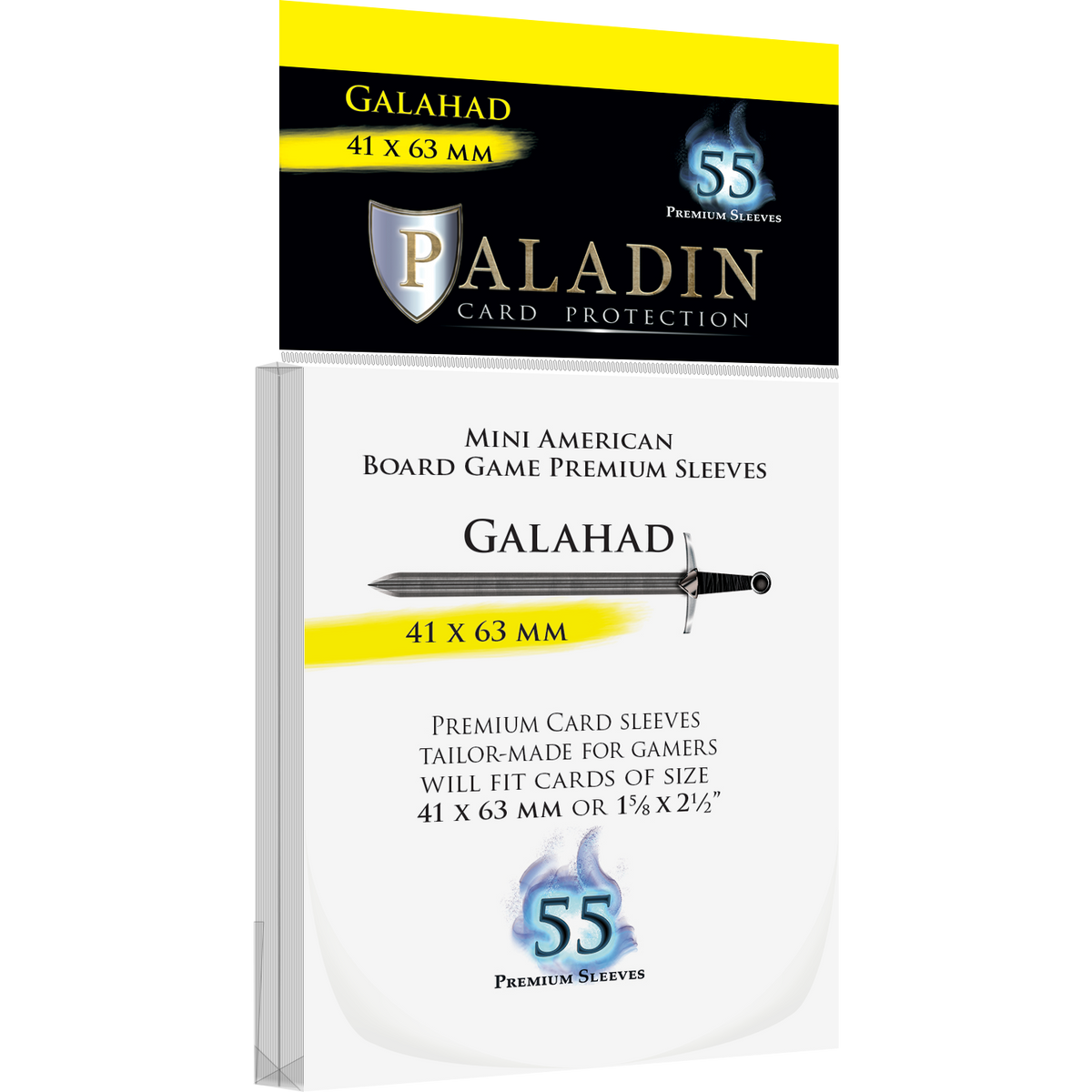 Paladin Card Protectors - Clear Gloss Regular Size: Baldur – 58x108mm