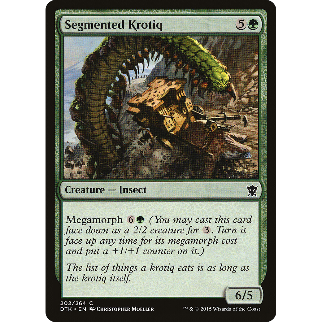 Segmented Krotiq (DTK-202) - Dragons of Tarkir