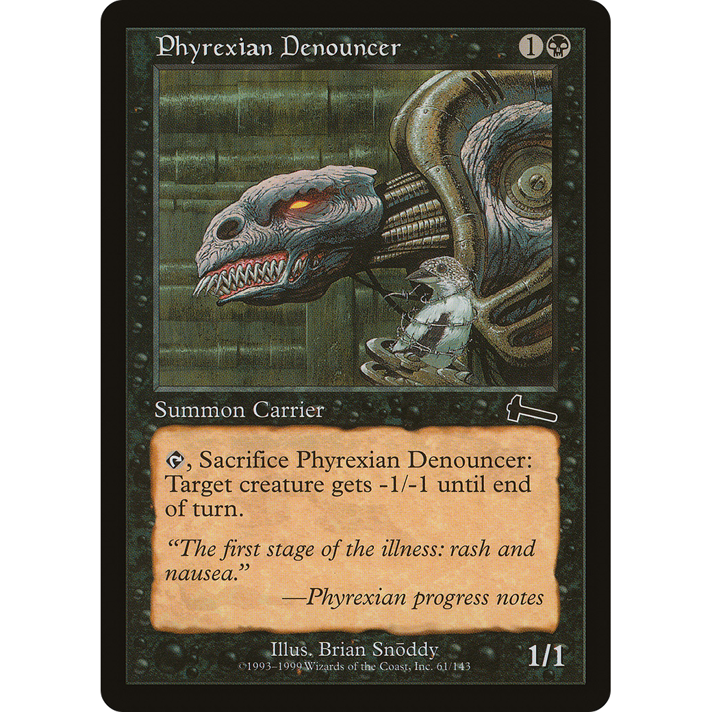 Phyrexian Denouncer (ULG-061) - Urza's Legacy Foil