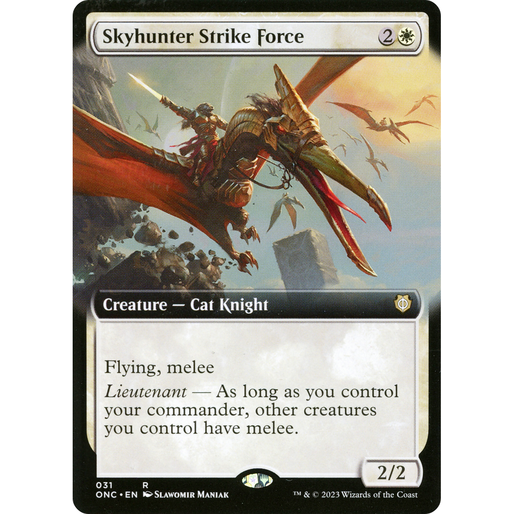 Skyhunter Strike Force (ONC-031) - Phyrexia: All Will Be One Commander: (Extended Art)