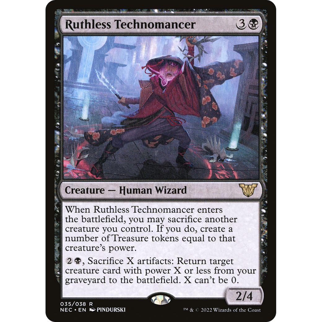 Ruthless Technomancer (NEC-035) - Neon Dynasty Commander Foil