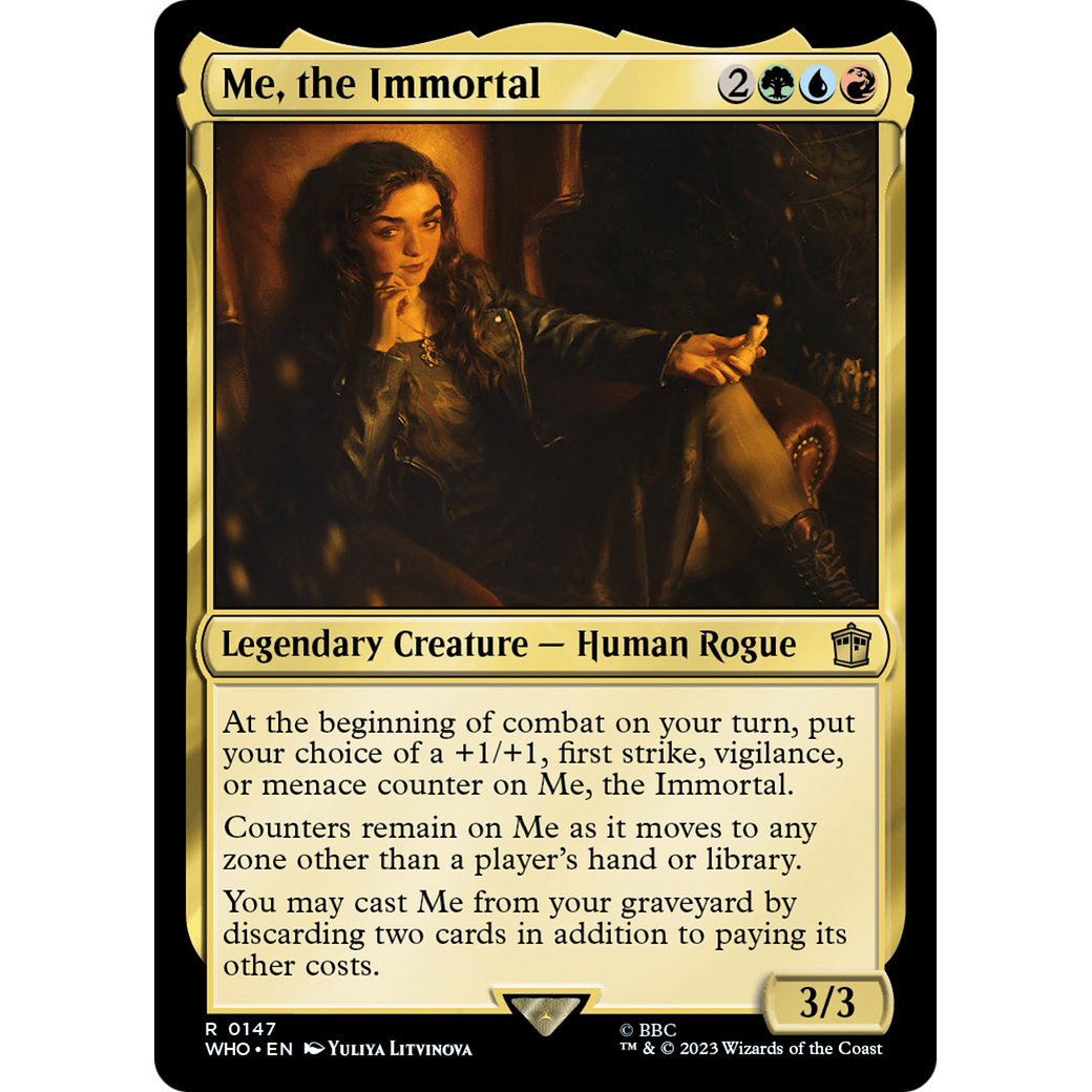 Me, the Immortal (WHO-147) - Doctor Who Foil