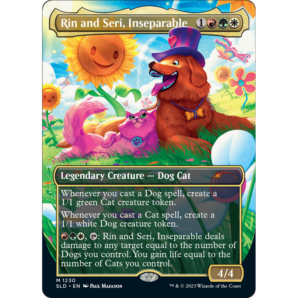Rin and Seri, Inseparable (1230) (SLD-1230) - Secret Lair Drop (Borderless) Foil