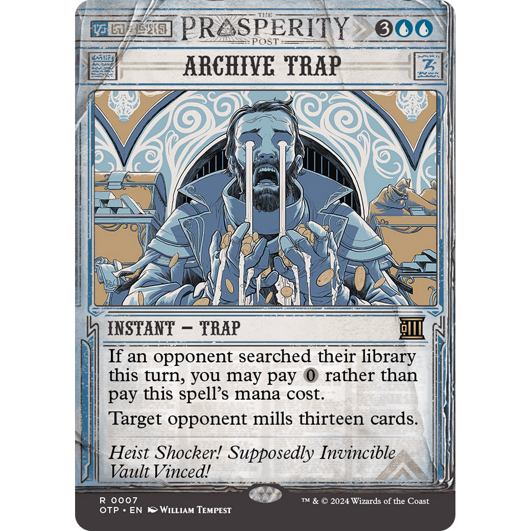 Archive Trap (OTP-007) - Breaking News: (Showcase) (Borderless) Foil