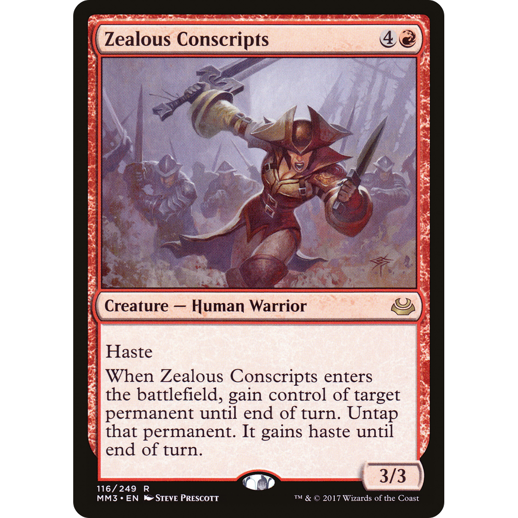 Zealous Conscripts (MM3-116) - Modern Masters 2017
