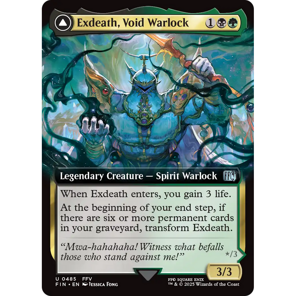 Exdeath, Void Warlock // Neo Exdeath, Dimension's End (FIN-485) - FINAL FANTASY: (Extended Art)