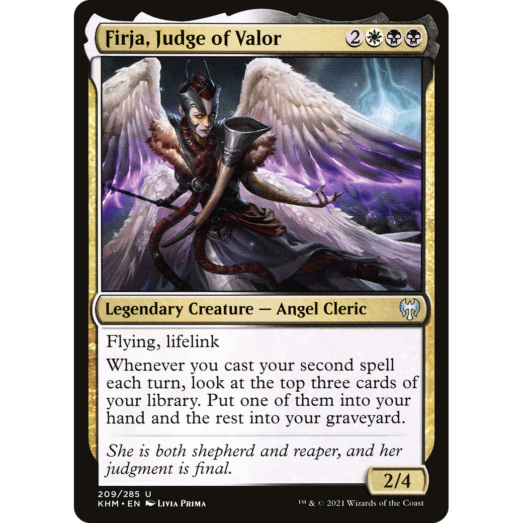 Firja, Judge of Valor (KHM-209) - Kaldheim Foil