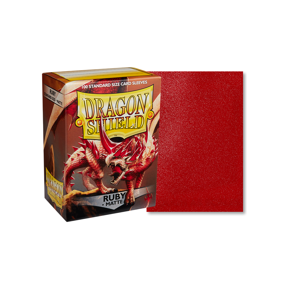 Dragon Shield: Ruby Matte Sleeves 100ct