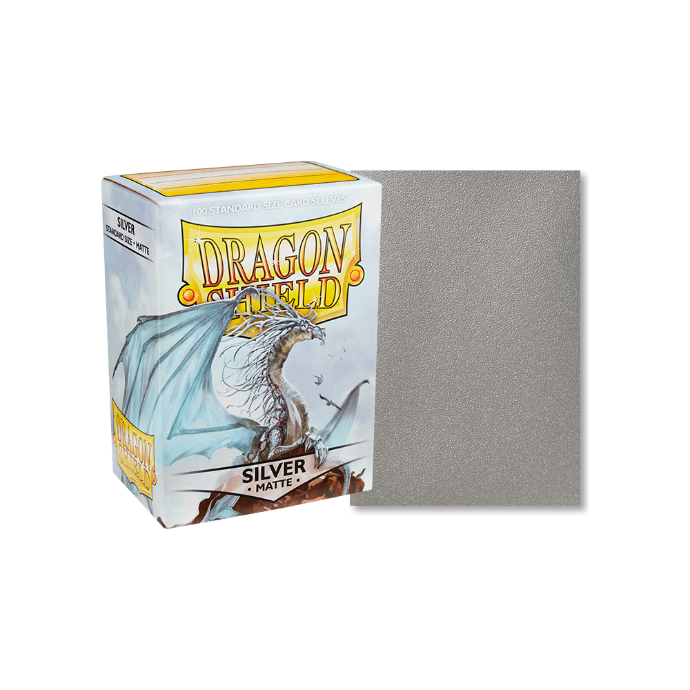 Dragon Shield: Silver Matte Sleeves 100ct