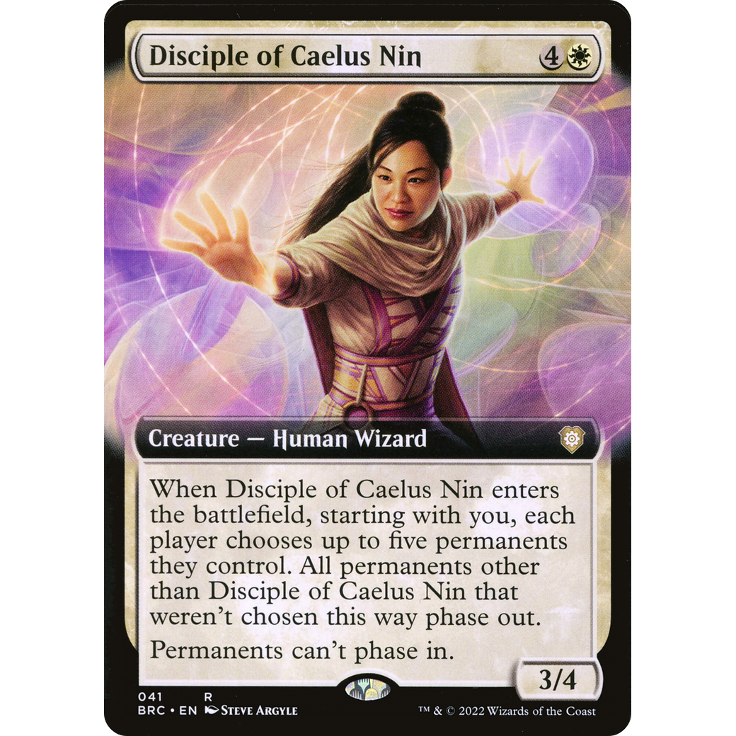 Disciple of Caelus Nin (Extended Art) (BRC-041) - The Brothers' War Commander: (Extended Art) Foil
