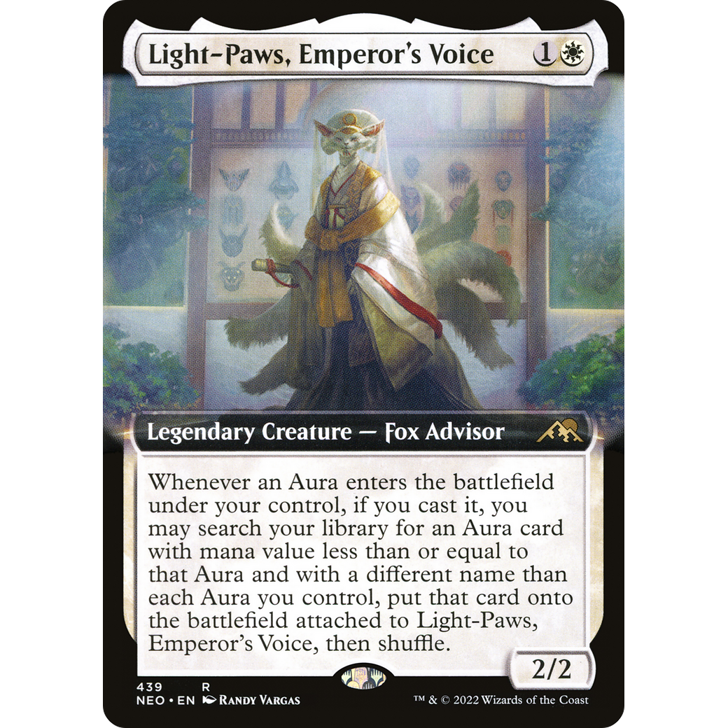 Light-Paws, Emperor's Voice (NEO-439) - Kamigawa: Neon Dynasty: (Extended Art)