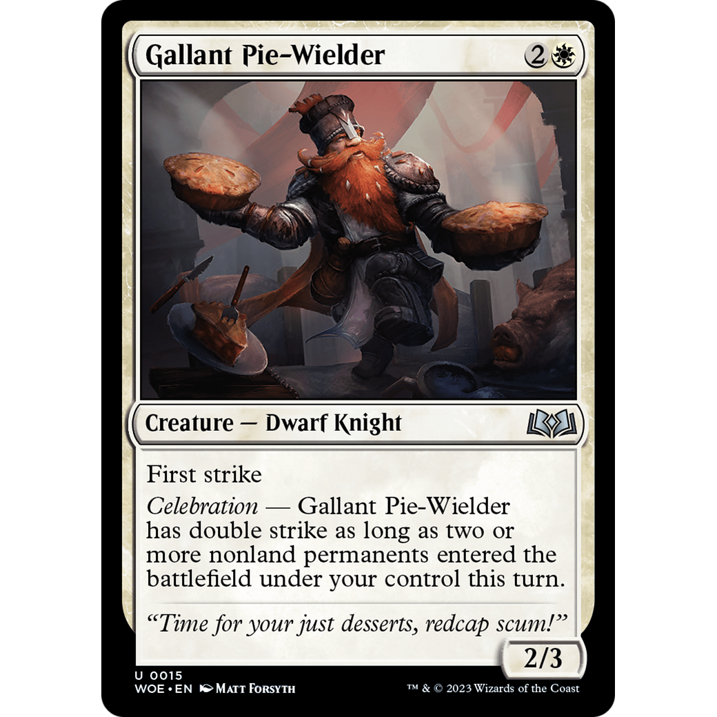 Gallant Pie-Wielder (WOE-015) - Wilds of Eldraine Foil