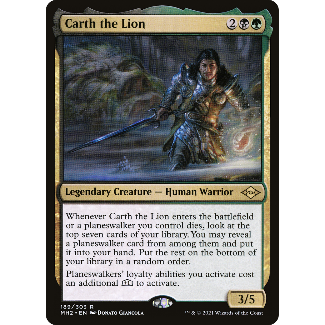 Carth the Lion (MH2-189) - Modern Horizons 2 Foil