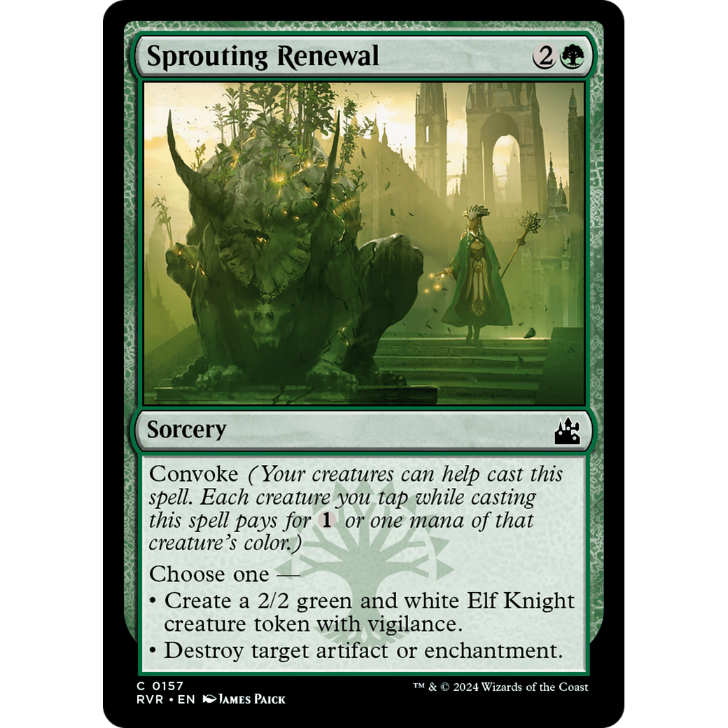 Sprouting Renewal (RVR-157) - Ravnica Remastered Foil