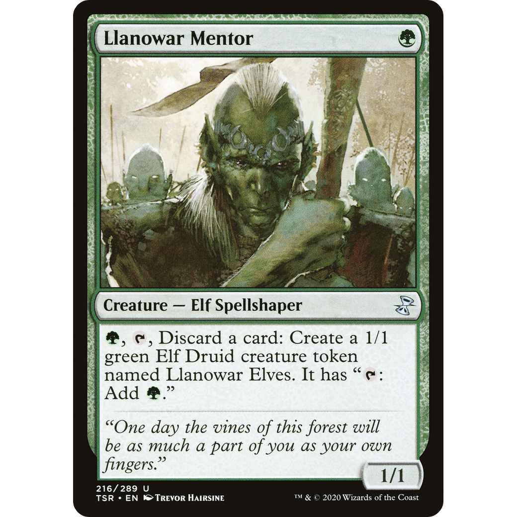 Llanowar Mentor (TSR-216) - Time Spiral Remastered
