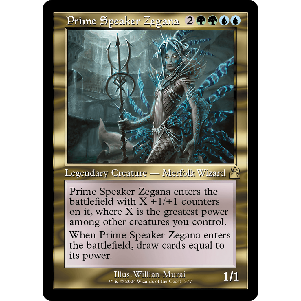 Prime Speaker Zegana (RVR-377) - Ravnica Remastered Foil