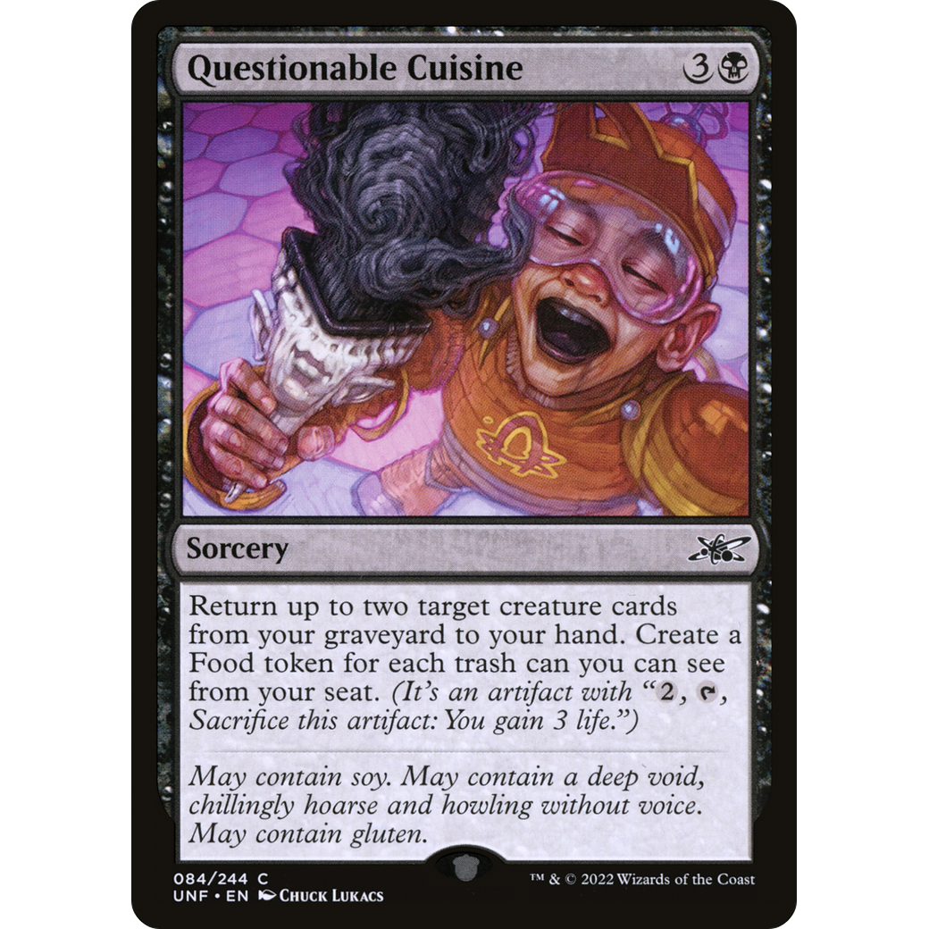 Questionable Cuisine (UNF-084) - Unfinity