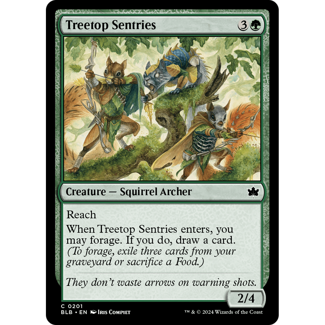 Treetop Sentries (BLB-201) - Bloomburrow Foil