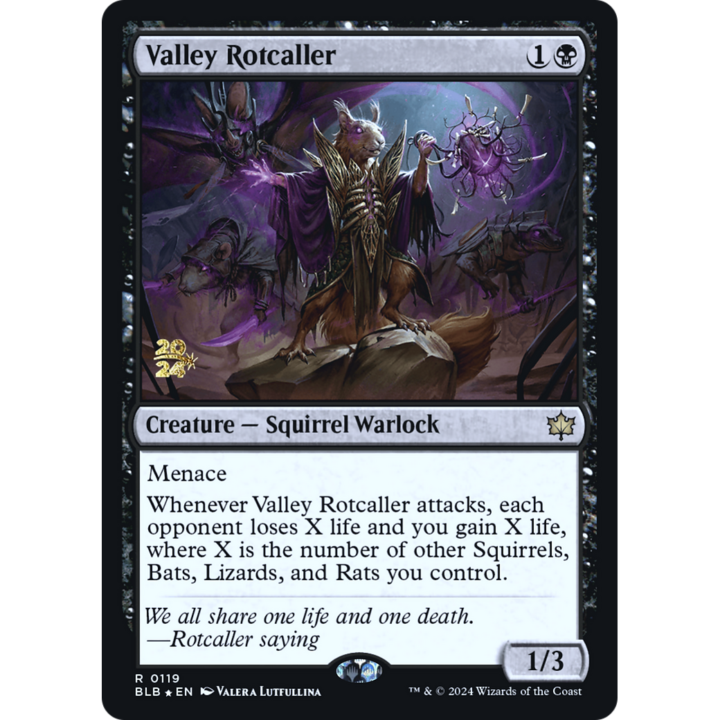 Valley Rotcaller (PRE-119S) - Bloomburrow Promos Foil