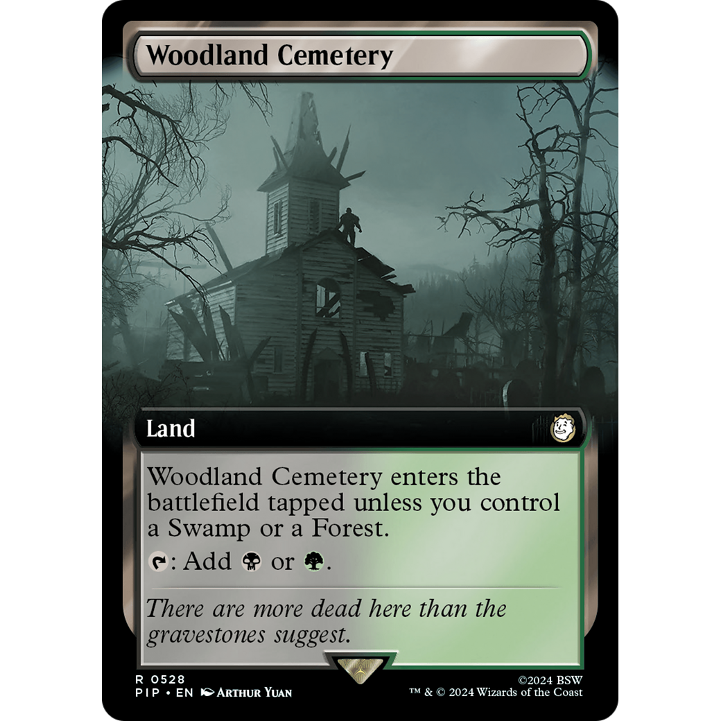 Woodland Cemetery (PIP-528) - Fallout: (Extended Art) Foil