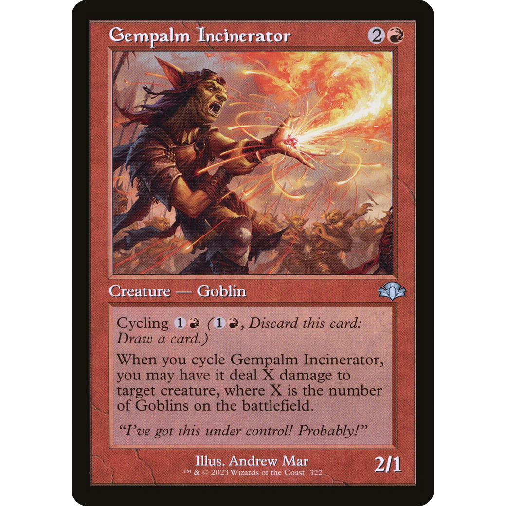 Gempalm Incinerator (Retro Frame) (DMR-322) - Dominaria Remastered