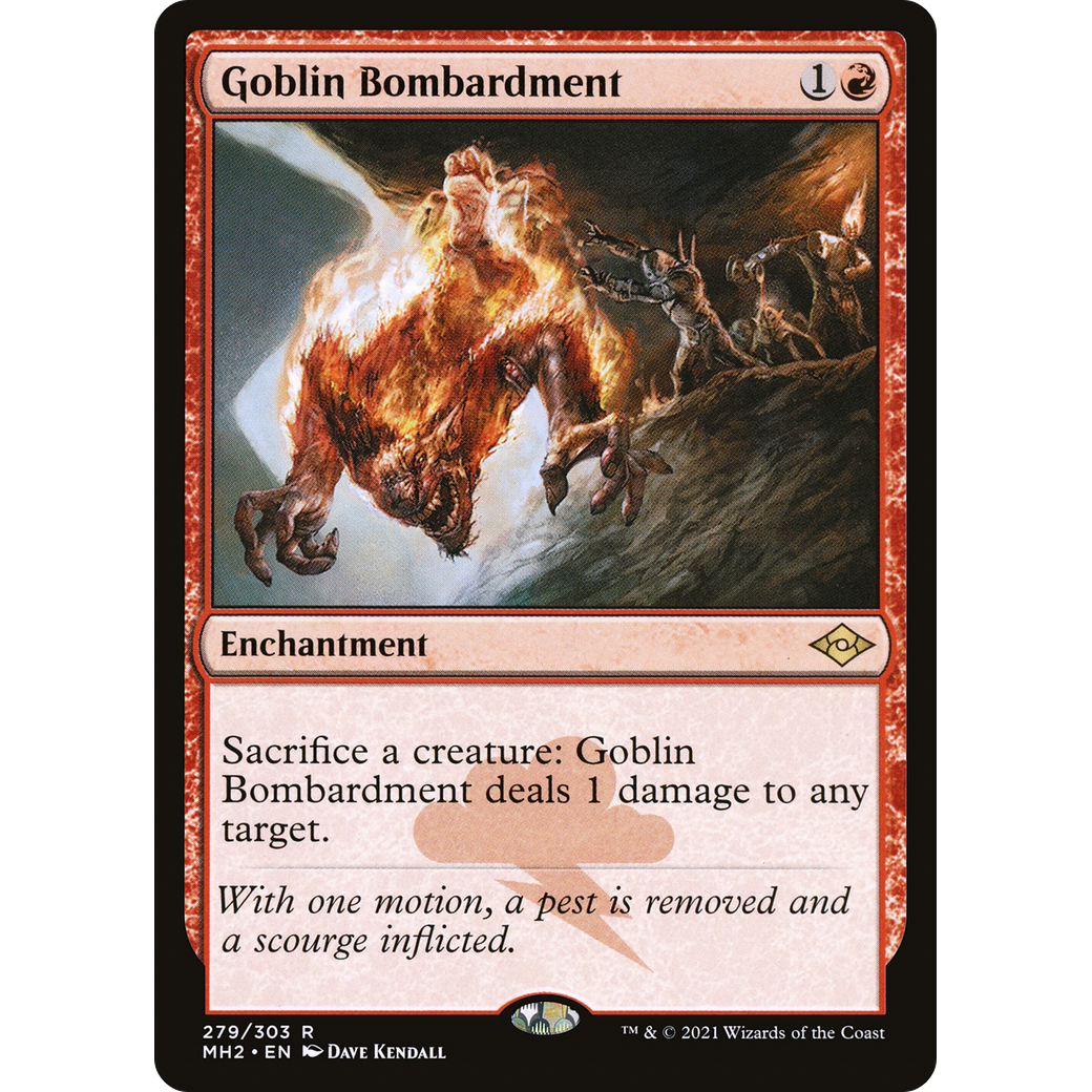 Goblin Bombardment (MH2-279) - Modern Horizons 2 Etched Foil