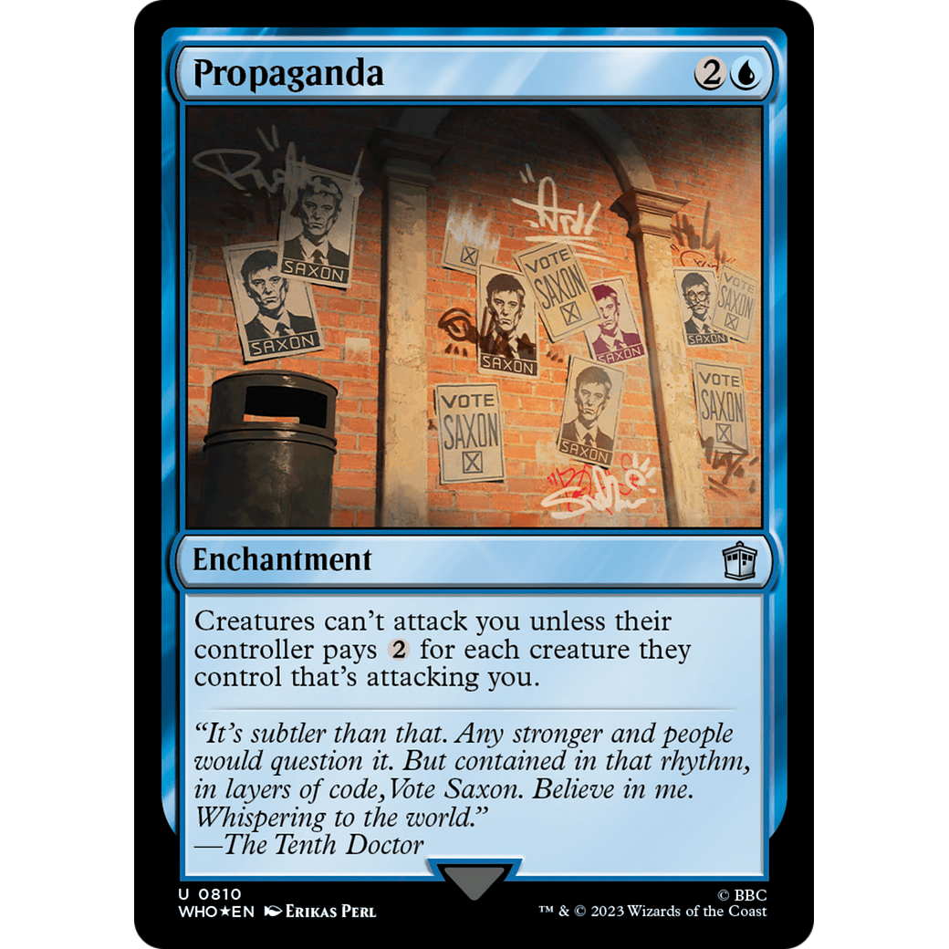 Propaganda (Surge Foil) (WHO-810) - Doctor Who Foil