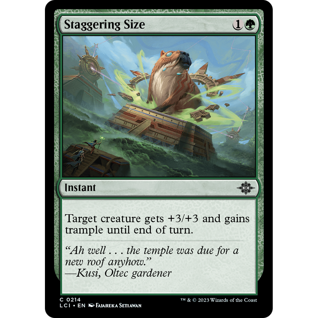 Staggering Size (LCI-214) - The Lost Caverns of Ixalan Foil
