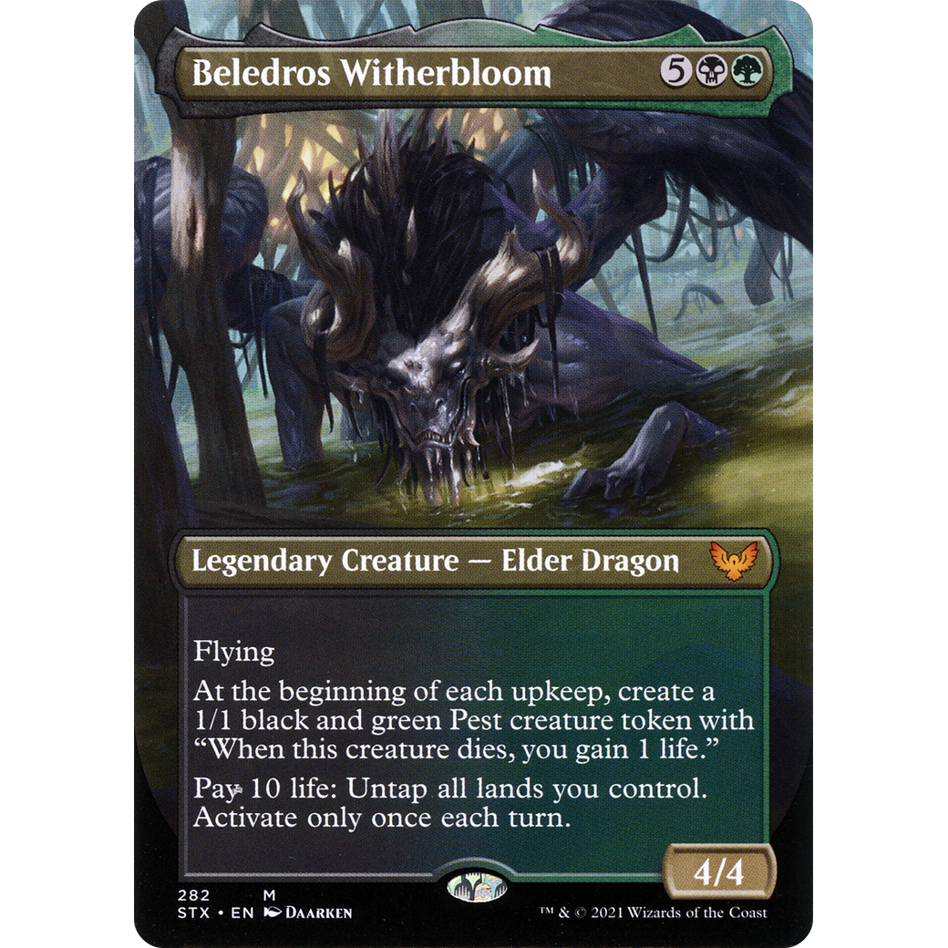 Beledros Witherbloom (Borderless) (STX-282) - Strixhaven: School of Mages (Borderless) Foil