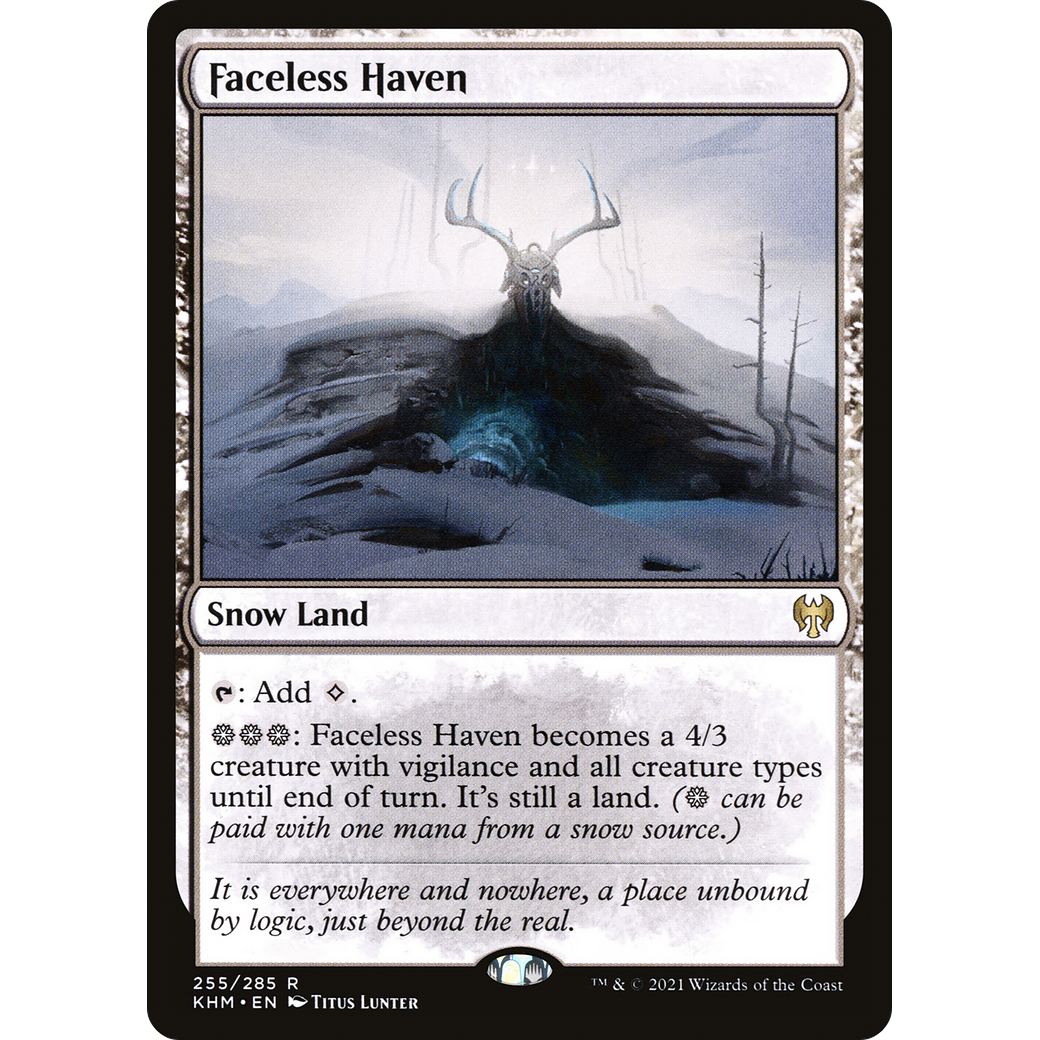 Faceless Haven (KHM-255) - Kaldheim: (snow) Foil