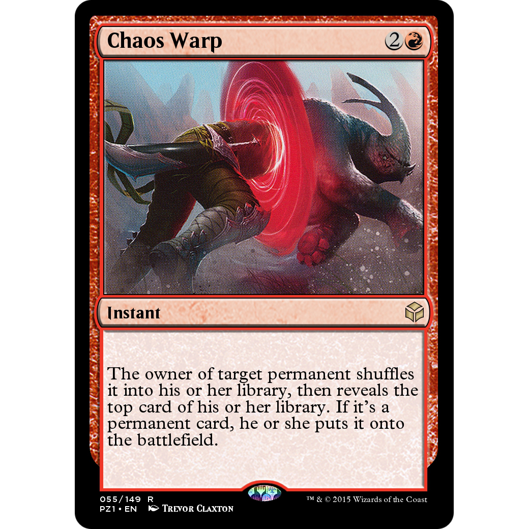 Chaos Warp (PZ1-055) - Legendary Cube Prize Pack