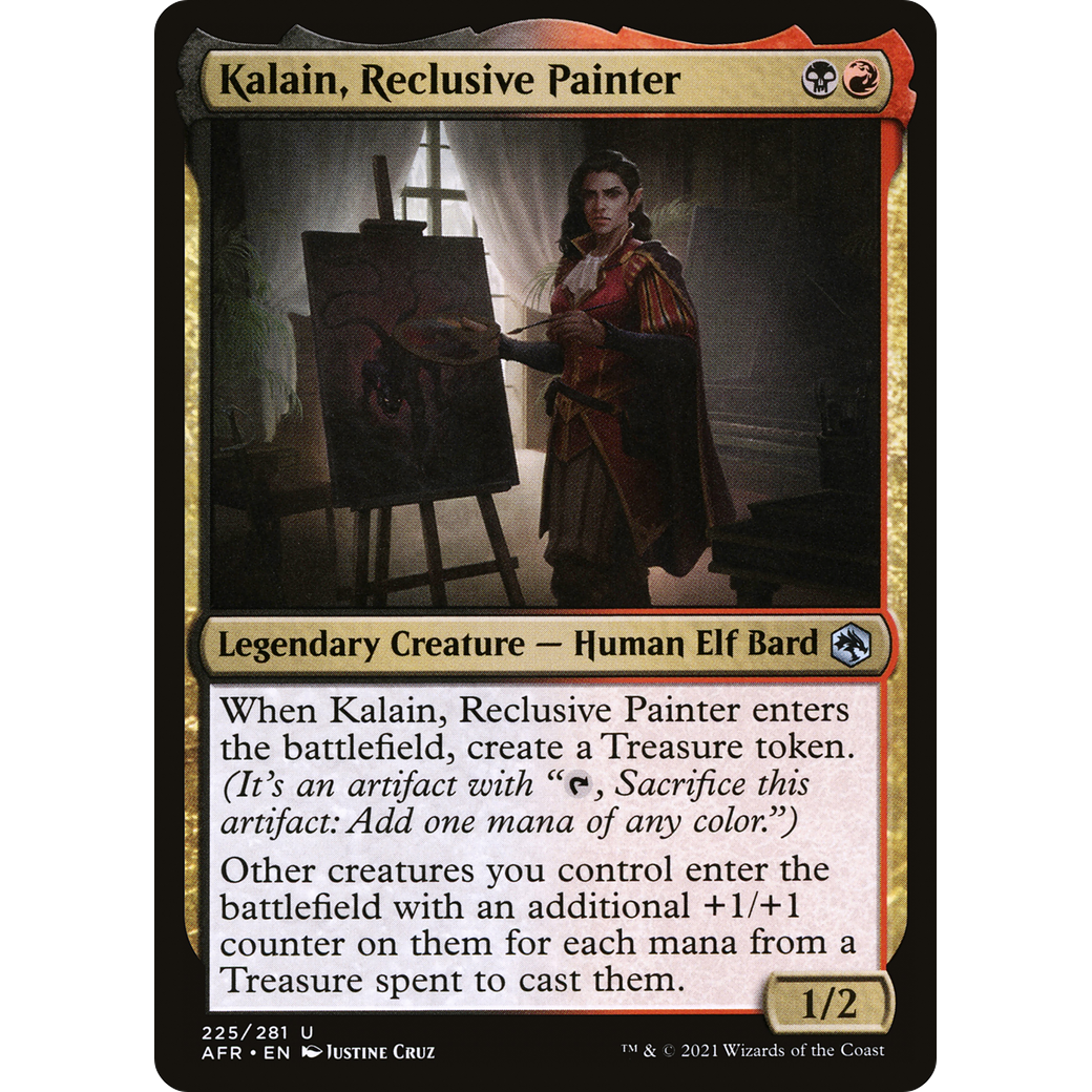 Kalain, Reclusive Painter (AFR-225) - Adventures in the Forgotten Realms Foil