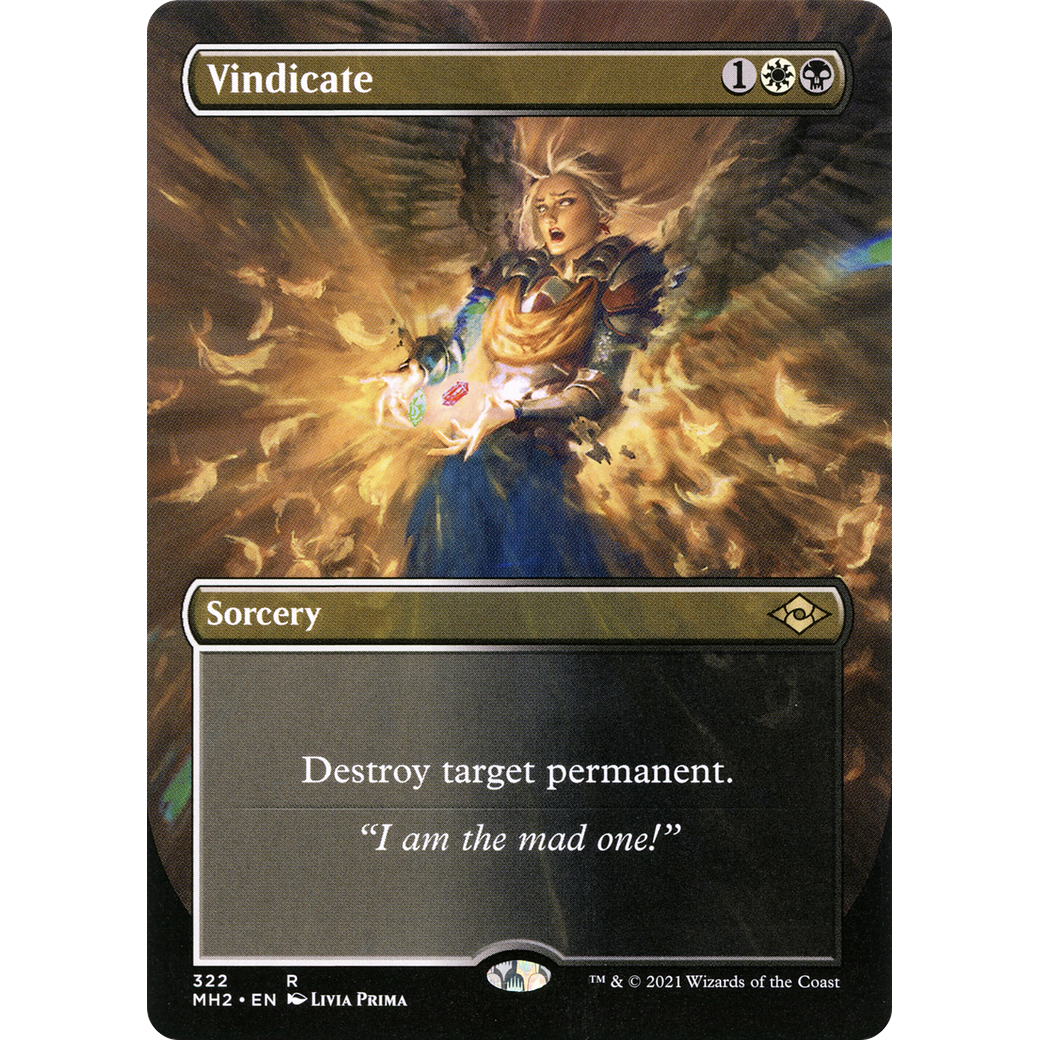 Vindicate (Borderless) (MH2-322) - Modern Horizons 2 (Borderless)