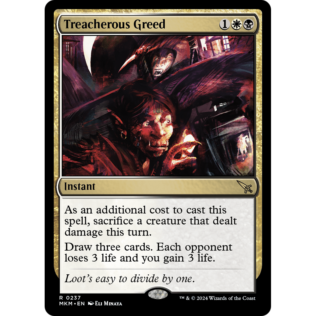 Treacherous Greed (MKM-237) - Murders at Karlov Manor