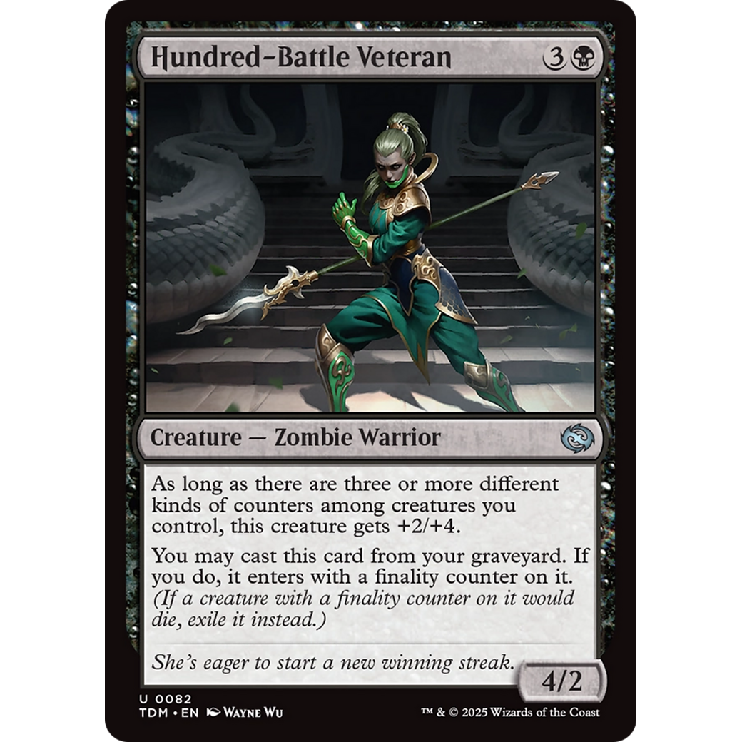 Hundred-Battle Veteran (TDM-082) - Tarkir: Dragonstorm Foil