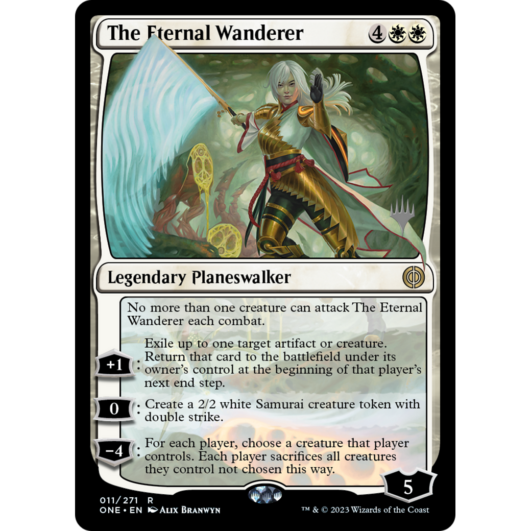 The Eternal Wanderer (PPONE-11P) - Phyrexia: All Will Be One Promos